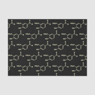 Papel De Seda Fórmula química molecular de vainilla