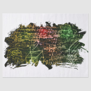 Papel De Seda Fórmulas en el espacio matemático