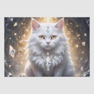 Papel De Seda "Fortuna felina: La diva con diamantes"