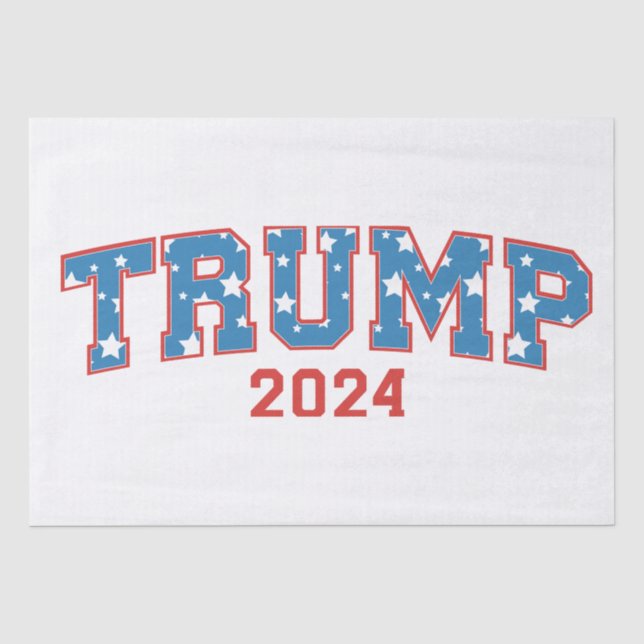 Papel De Seda Foto de Donald Trump - Trump 2024 (Anverso)