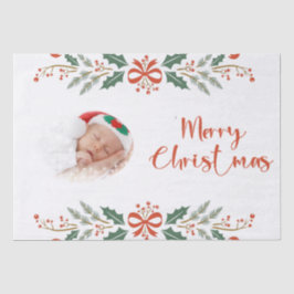 Papel De Seda Foto de feriados de Navidades personalizados