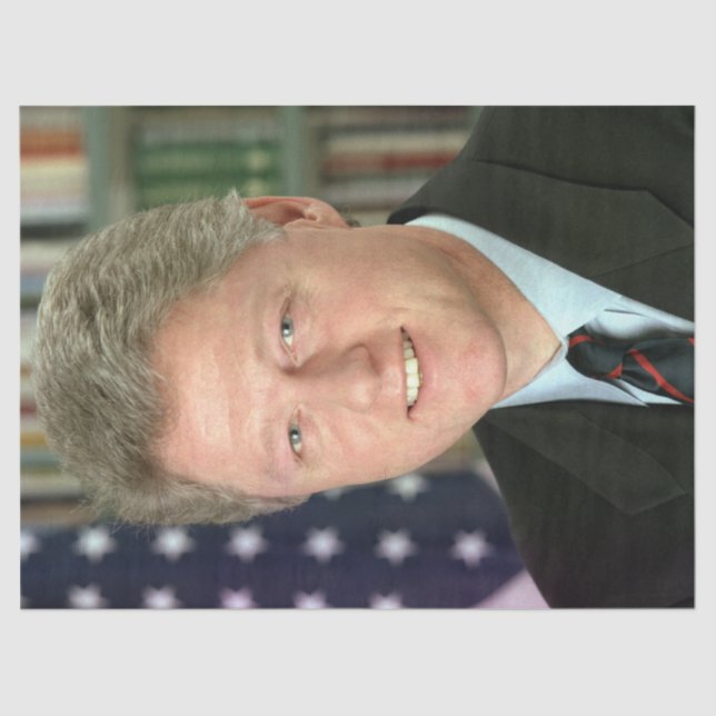 Papel De Seda Foto de la Casa Blanca del presidente Bill Clinton (Anverso)