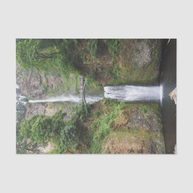 Papel De Seda Foto de Oregon Multnomah Falls (Anverso)