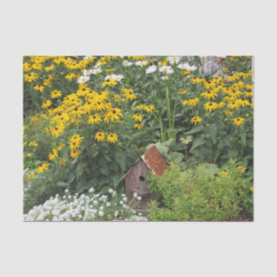 Papel De Seda Foto floral Rustic Bird House