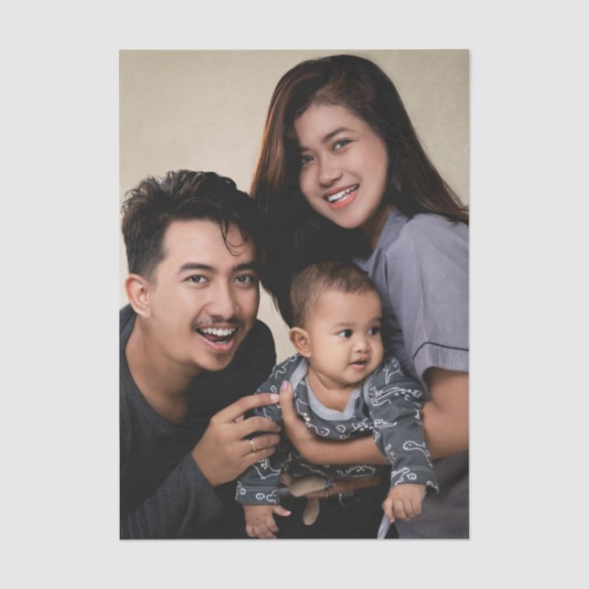 Papel De Seda Foto personalizada (Anverso)