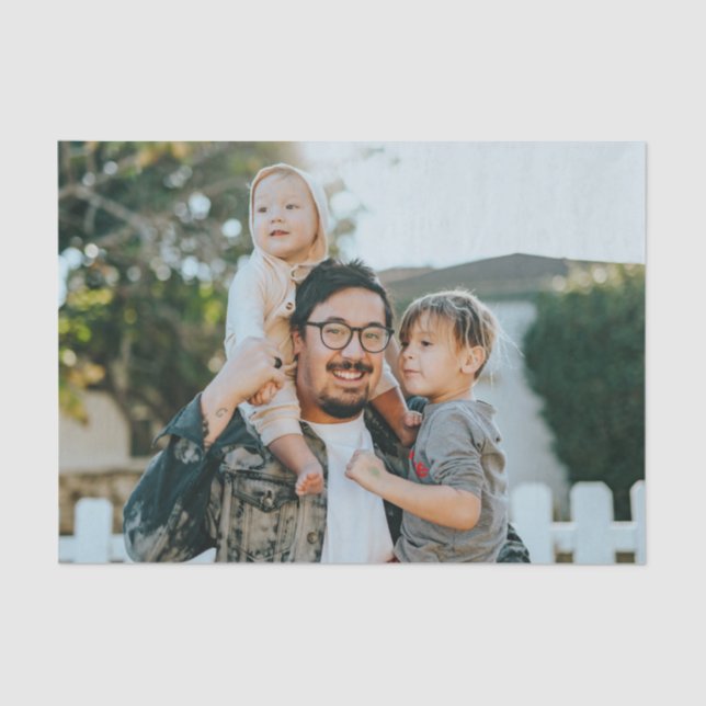 Papel De Seda Foto personalizado (Anverso)