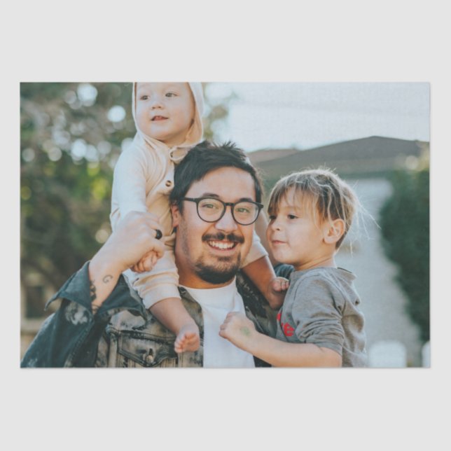 Papel De Seda Foto personalizado (Anverso)