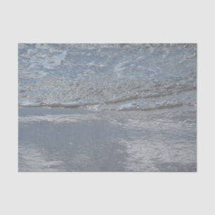 Papel De Seda Fotografía abstracta de agua que lame la playa