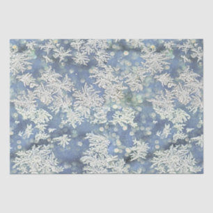 Papel De Seda Fotografía abstracta de escarcha de invierno - Efe