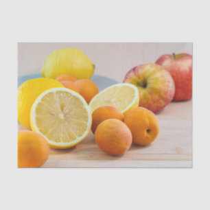 Papel De Seda Fotografía de alimentos de limón cítrico y albaric