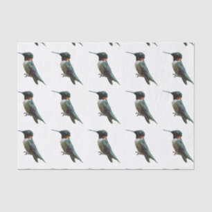 Papel De Seda Fotografía de aves de colibrí de garganta rubí