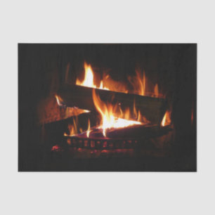 Papel De Seda Fotografía de la escena de invierno cálida de la c