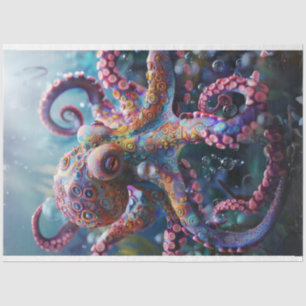 Papel De Seda Fotografía de pulpo caprichoso