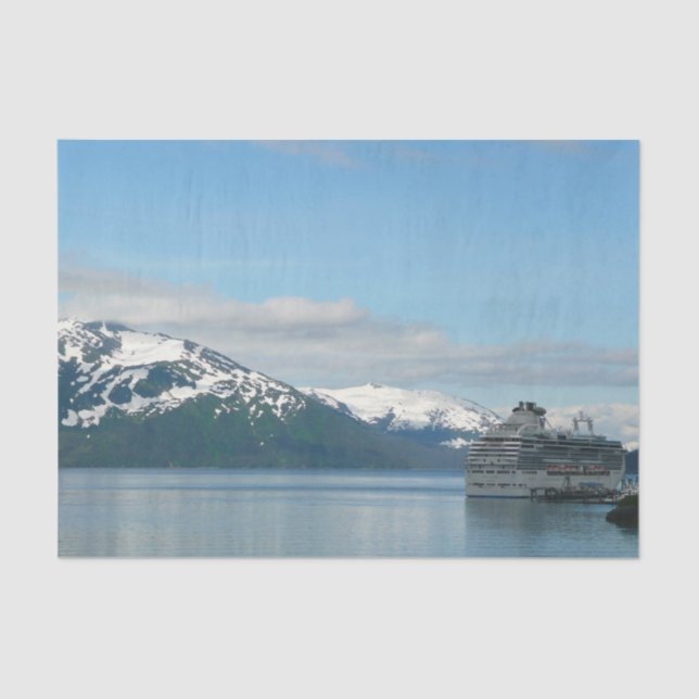 Papel De Seda Fotografía de viajes de crucero en Alaska (Anverso)