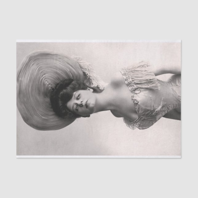 Papel De Seda Fotografía genuina (no IA) de una mujer victoriana (Anverso)