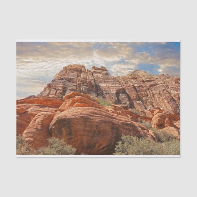 Papel De Seda Fotografía HDR de Mountains (Anverso)