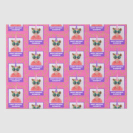 Papel De Seda Fotografía infantil personalizada Cumpleaños Unico