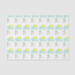 Papel De Seda Fox, Moon Y Nubes