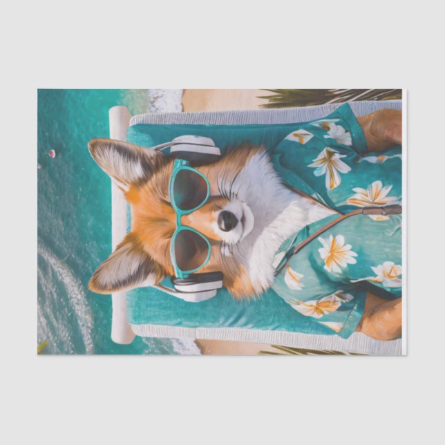 Papel De Seda Foxy Rascal, demasiado Guay para la escuela (Anverso)