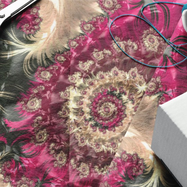 Papel De Seda Fractal Giratorio Magenta (Subido por el creador)