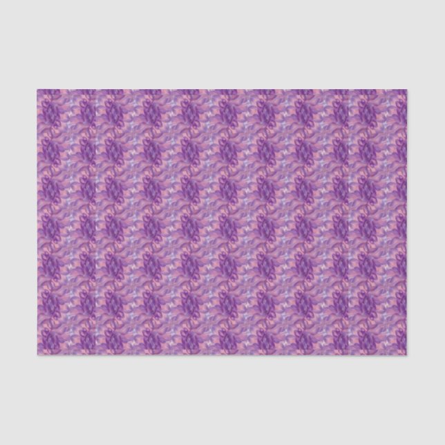 Papel De Seda Fractal Purple Daisies (Anverso)
