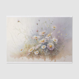 Papel De Seda Fragile Daisies