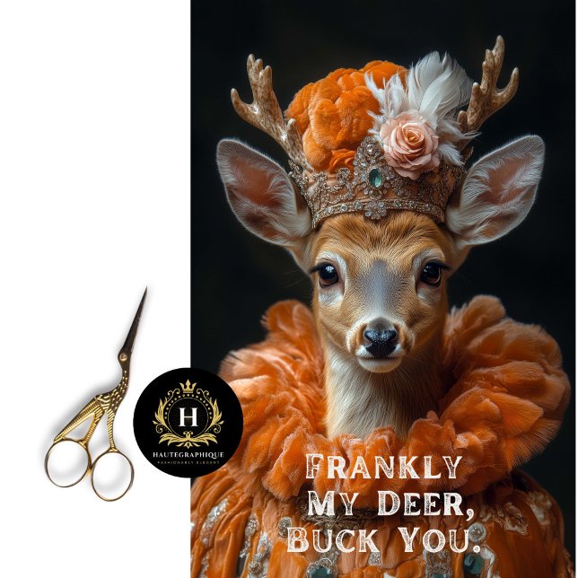 Papel De Seda Francamente Mi ciervo, Buck You Sassy Deer Decoupa (Subido por el creador)