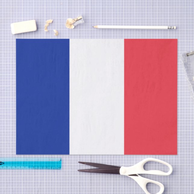 Papel De Seda France paper tissue, French Flag tissue paper (Artesanía)