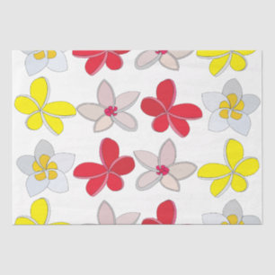 Papel De Seda Frangipani Plumeria Florales Flores Coloridas