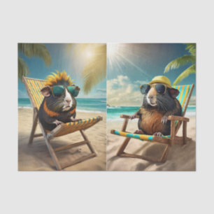 Papel De Seda Frankie G & Gerald, Guinea Cerdos Vaca