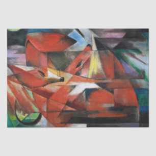 Papel De Seda Franz Marc   Los zorros (1913)