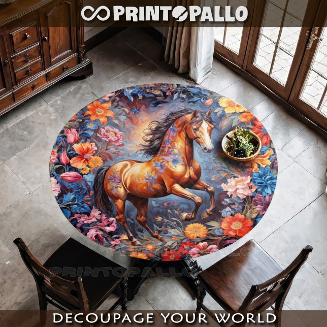 Papel De Seda Frasco marrón rampante en flores (Subido por el creador)