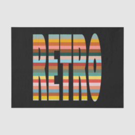 Papel De Seda Frases de palabras retro coloridas