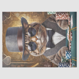 Papel De Seda Fred no está divertido, gato juega cartas