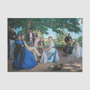 Papel De Seda Frederic Bazille - La Reunión Familiar