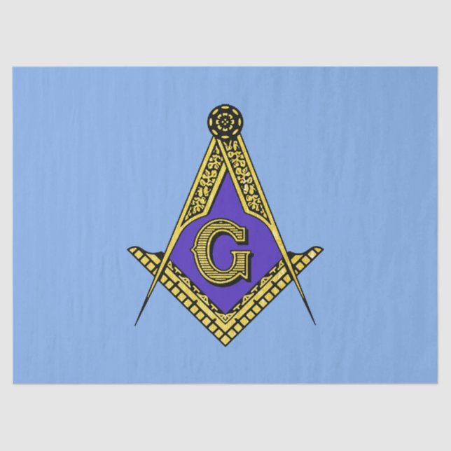 Papel De Seda Freemason (azul) (Anverso)