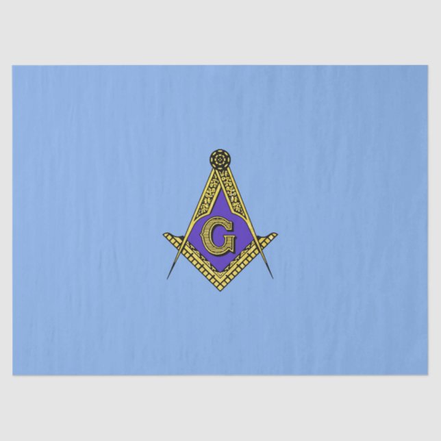Papel De Seda Freemason (azul) (Anverso)