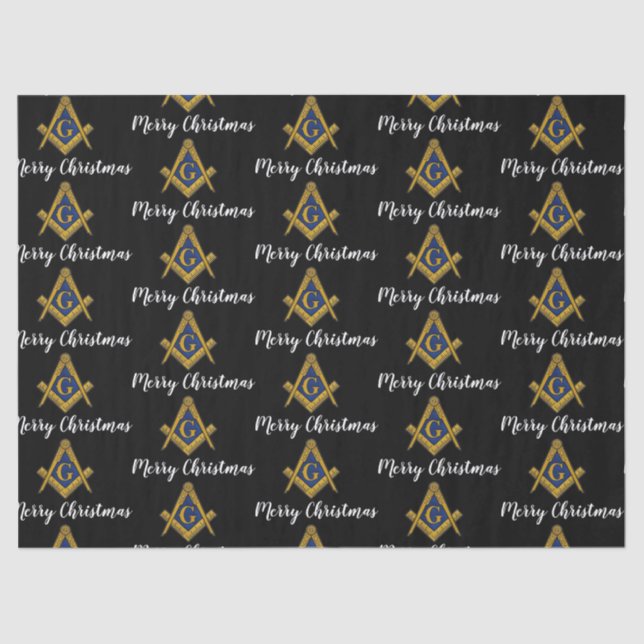 Papel De Seda Freemason Masonic Square Freemasonry Christmas  (Anverso)