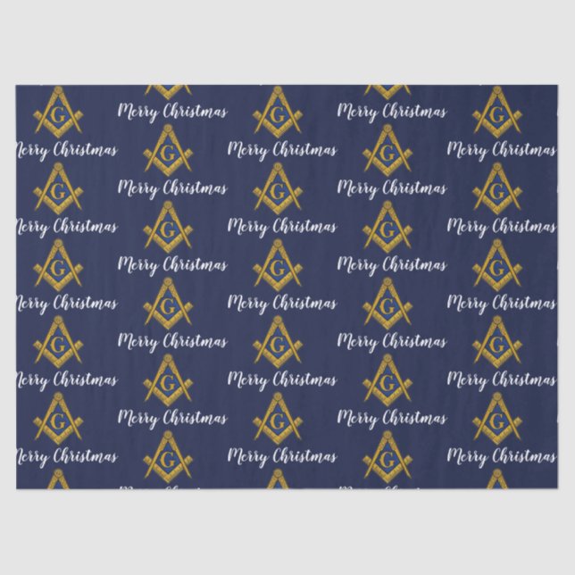 Papel De Seda Freemason Masonic Square Freemasonry Christmas  (Anverso)