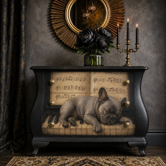 Papel De Seda French Bulldog Decoupage Tissue Paper Furniture