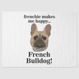 Papel De Seda French Bulldog Face Dog Lover