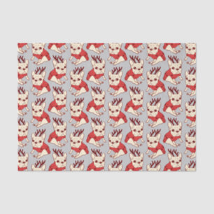 Papel De Seda Frenchie poner crema en suéter del navidad