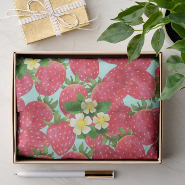 Papel De Seda Fresa  (Regalo )