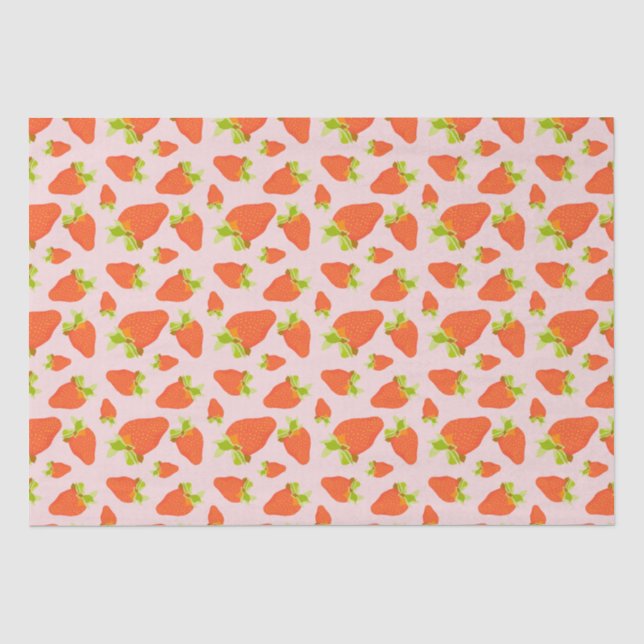 Papel De Seda Fresa Leche (Anverso)