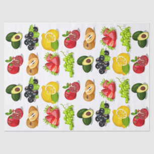 Papel De Seda Fresa Limón de aguacate uva Frutos Descomposición