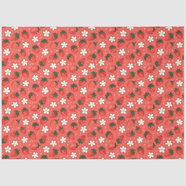Papel De Seda Fresa roja (Anverso)