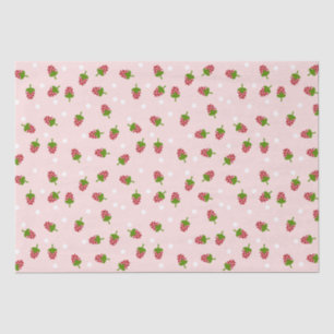Papel De Seda Fresa Rosa Lindo Kawaii Femenino Suave Pastel