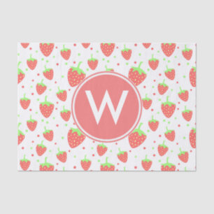 Papel De Seda Fresas