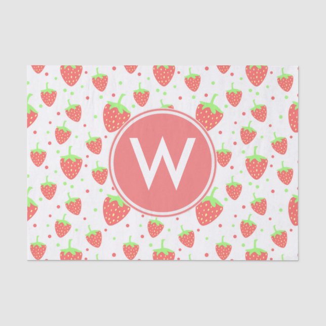 Papel De Seda Fresas (Anverso)