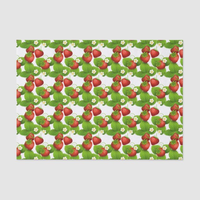 Papel De Seda Fresas (Anverso)